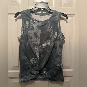 Freely Teal Tie-Dye Workout Tank Top